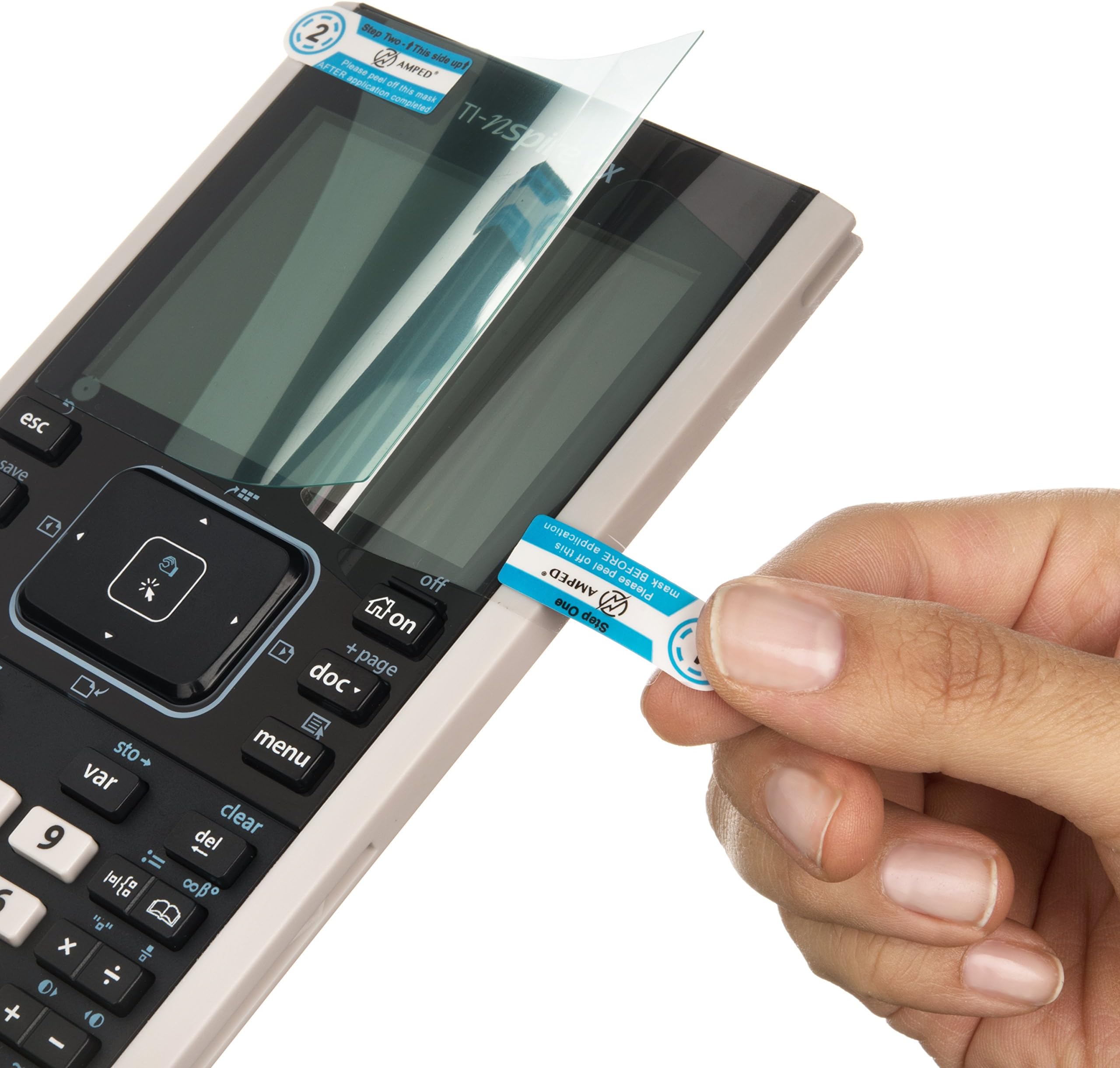 Amped Electronics - TI Nspire CX and Nspire CX CAS Premium Screen Protector Kit - Designed for Texas Instruments TI Nspire CX and TI Nspire CX CAS