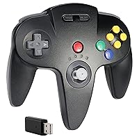 Vista 12 de controlador clásico N64, controlador N64 USB con cable para PC Game pad Joystick, controlador N64 Bit USB con cable Game Stick Joy pad para Windows