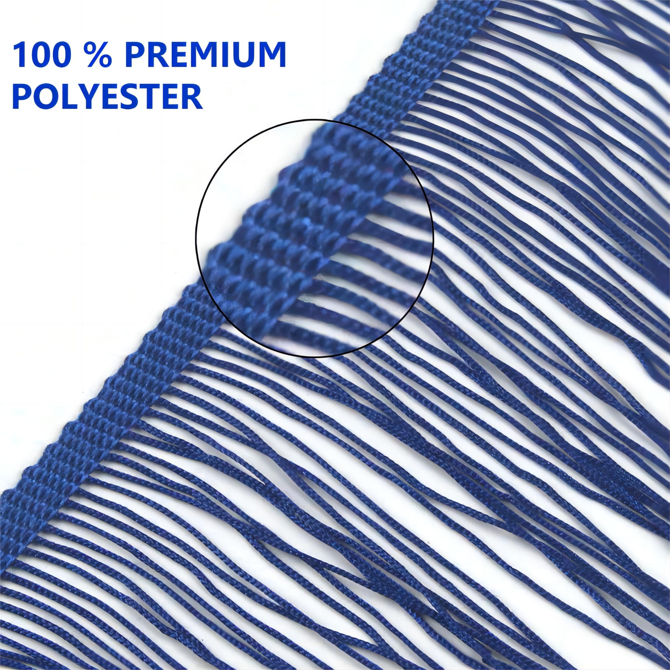 10M Frange Trim in Poliestere, 30 cm Larghezza Frange Trim Nastro per Abiti Latini, Nappina Trim Nappe Decorative, Frangia di Pizzo, Bordo di Frangia per DIY Cucito Tende/Vestiti/Divano/Tappeto (A)