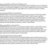 Vista 10 de Burt's Bees Bálsamo labial – Cera de abejas original, menta de pepino, sandía y mandarina dulce, con cera de abeja de origen responsable, sin tinte