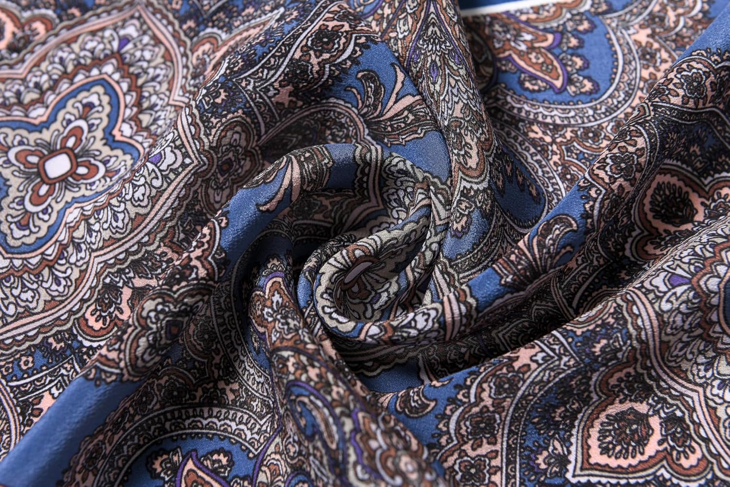 100% Mulberry Silk Women's 55”*14” Long Scarf Headscarf and Neck Scarf - Rectangular Hair Towel with Gift Packed - Image 4