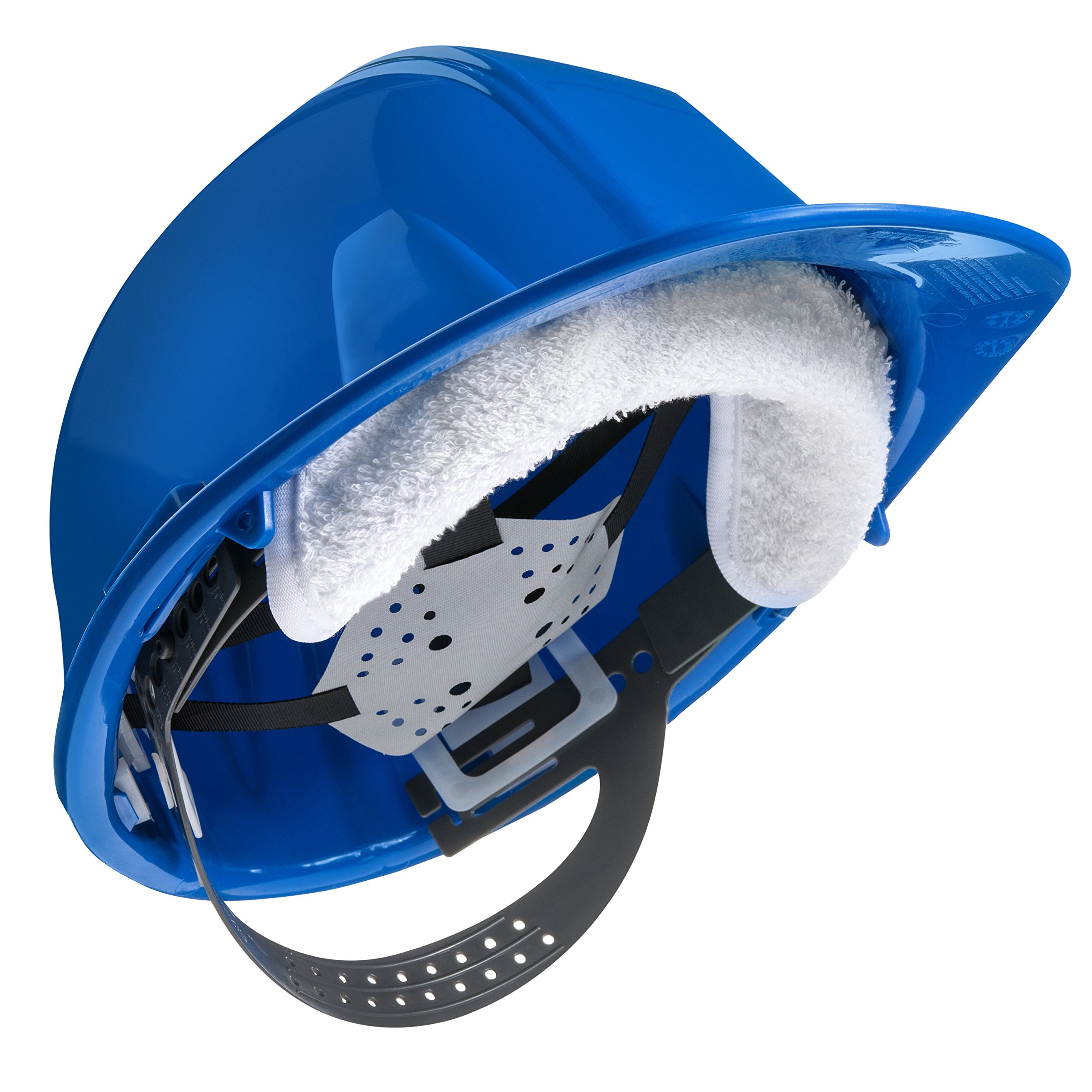 Three Cotton Sweatbands for Hard Hats Soft Cotton - Easy Attachment - Best Value - Washable and Especially Easy to Attach to Hard Hats.