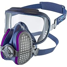 GVS Japan Ellipse Integra Dustproof Mask, National Certification, Category RL3, Goggles, Integrated 3/4 Sides S/M, Deodorizing Filter, Navy