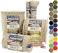 Vista 8 de TOUGH-GRID - Cuerda paracaídas de 340 kg, cuerda paracaídas 100% nailon Mil-Spec tipo IV utilizada por el ejército de Estados Unidos, ideal