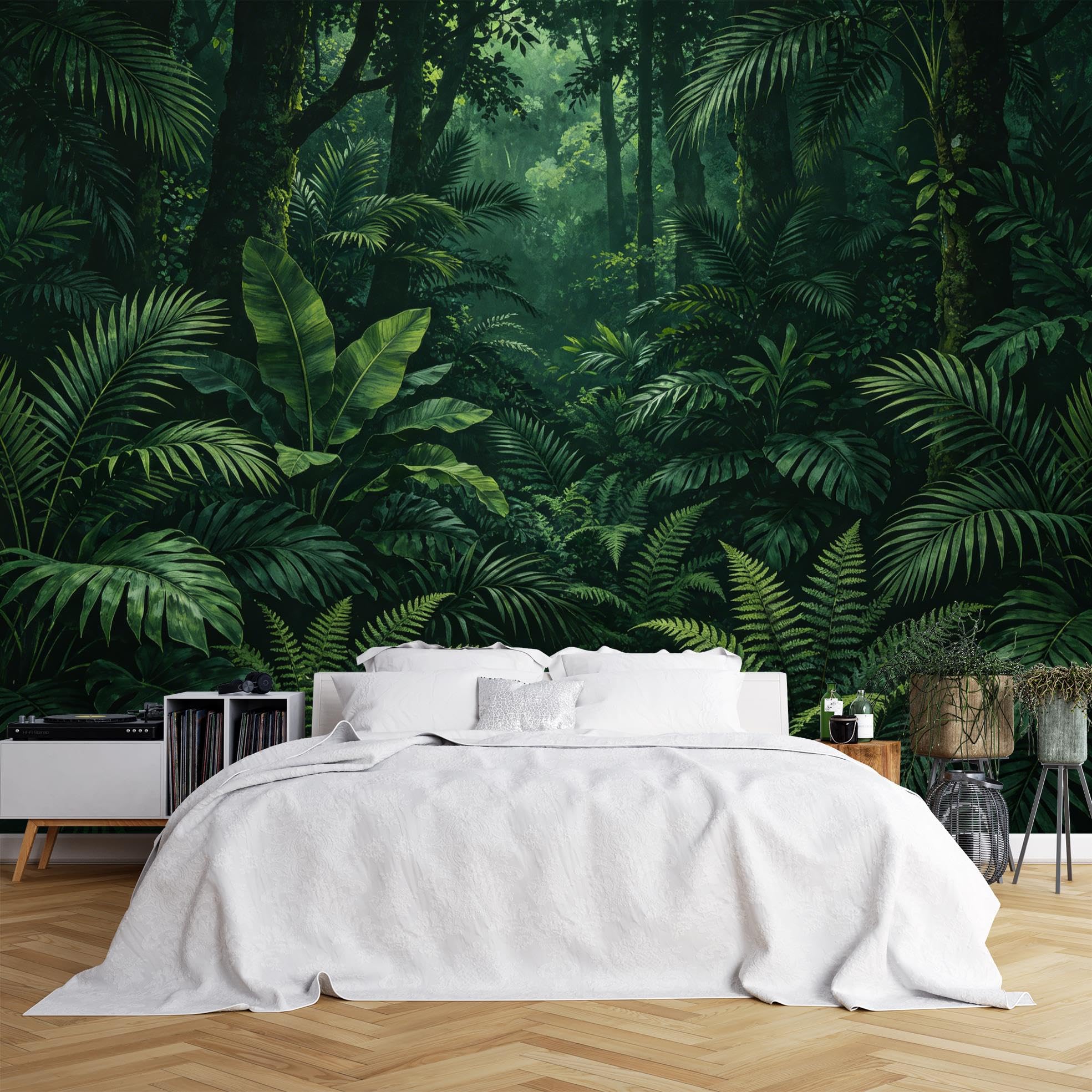 Carta Da Parati Fotografica Foreste Oscure Murale Da Parete Per Soggiorno 600 Cm X 400 Cm (Larghezza X Altezza) Carta Da Parati In Tessuto Non Tessuto Poster Panoramico 3D Decorazione Per La Casa -