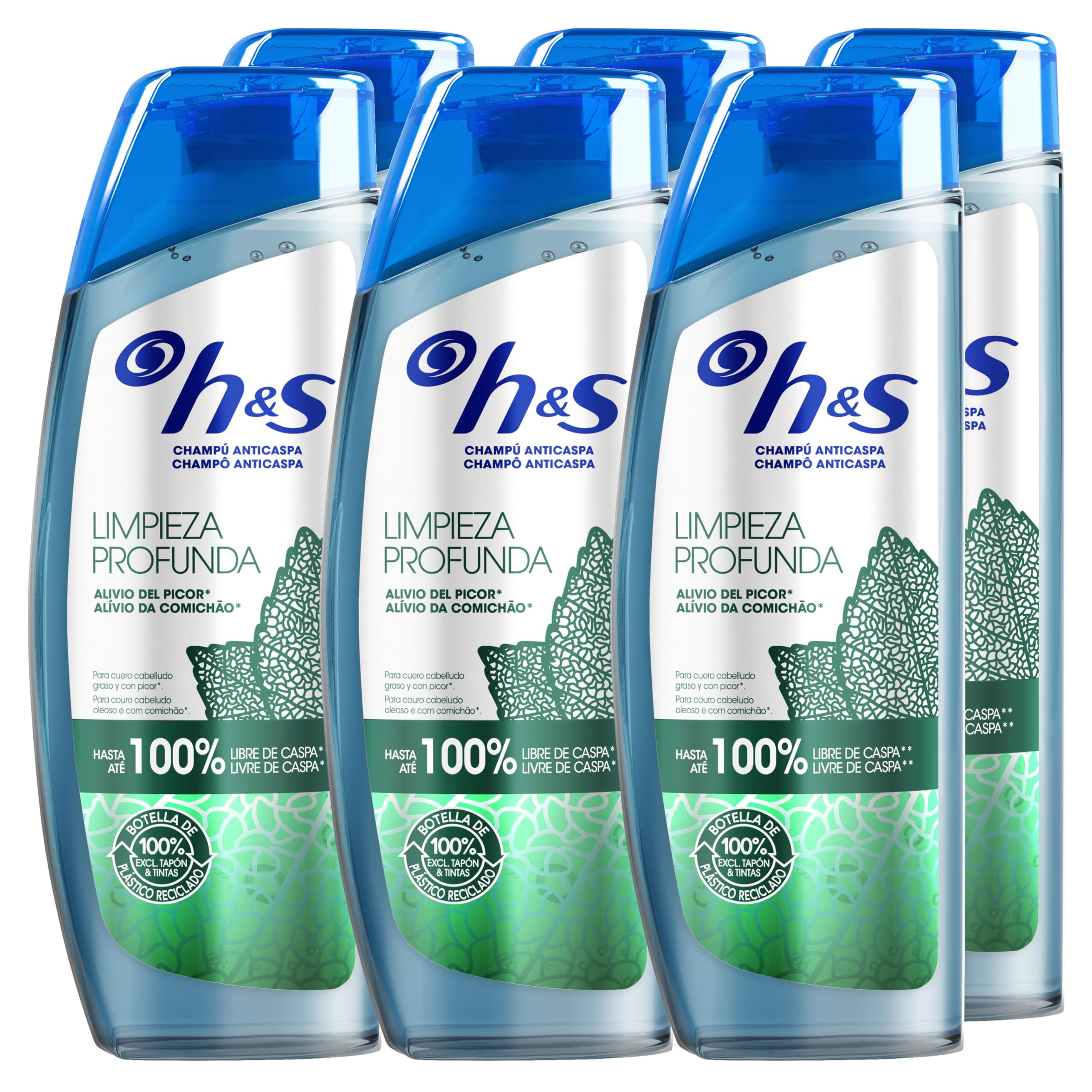 H&S Champú Anticaspa con Hierbabuena: Frescor y Alivio