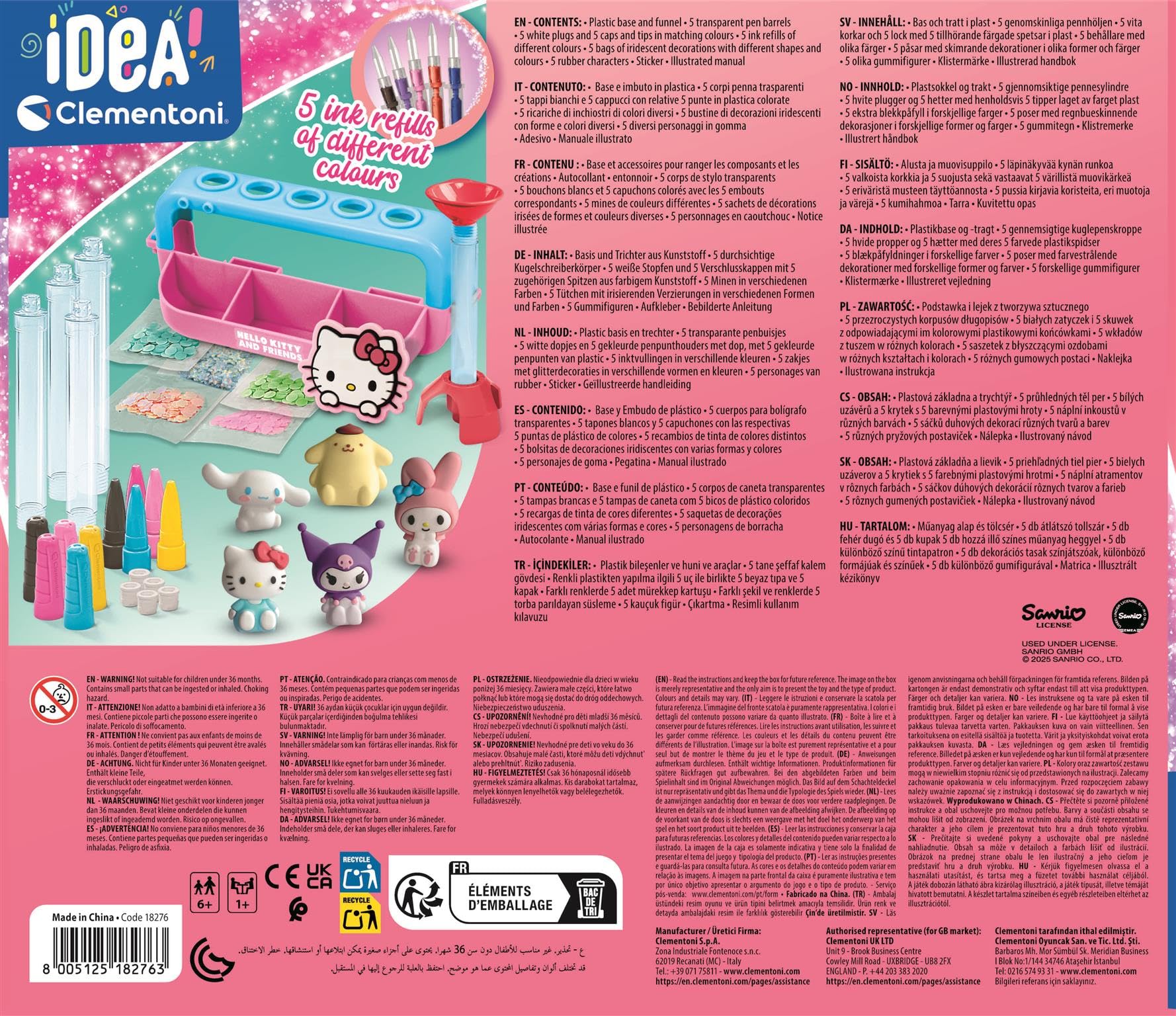 Clementoni - Hello Kitty_Create Your Pen - 18276