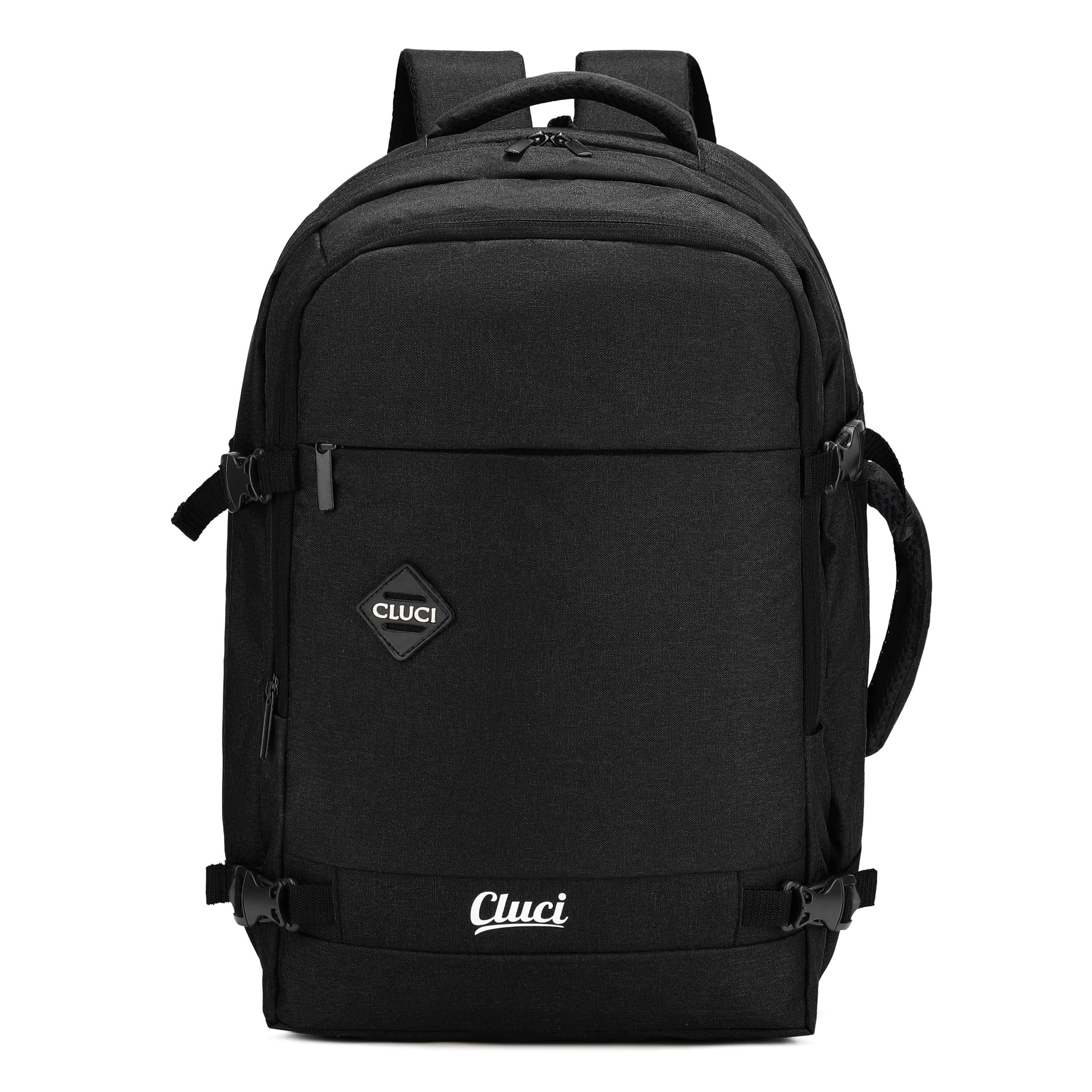 By CLUCI Cabin Size Travel Backpack for Men & Women | 18-Inch Laptop Bag Rucksack | Water-Resistant Daypack with Trolley Sleeve for Flight, Office, & Weekend Trips-image-43