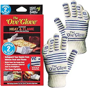 The Ove Glove - Superior Heat & Flame Hand Protection - Pack of 2 Oven Mitts