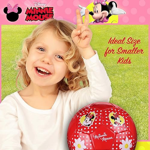 Miniatura 5 de Capelli Sport Disney Minnie Mouse - Balón de fútbol para niños, tallas 3, 5, fútbol con licencia oficial para niños y niñas, jóvenes jugadores de