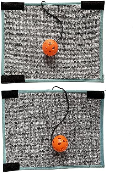 Kitty Flex Cat Scratching Mat. Cat Scratcher Furniture Scratching Protector - Table & Chair Legs Wrapping Around Scratching Protection (Pack of 2)