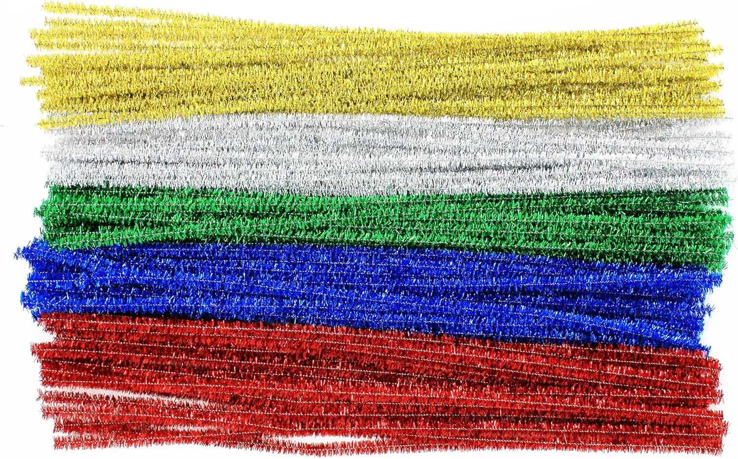 Bright Ideas Pipe Cleaners Glitter Tinsel Pack of 100 Long Assorted