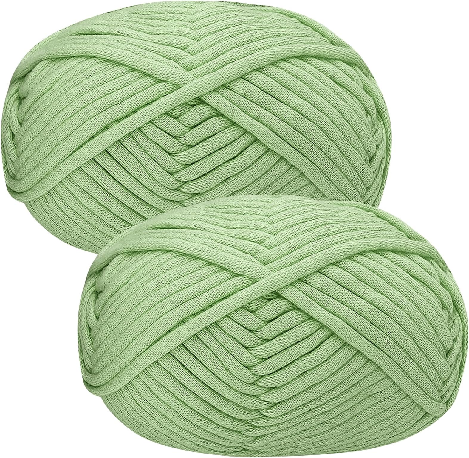 Renyiz Chunky Yarn for Crochet, 2x50g Soft Thick Wool for Beginners and Amigurumi Projects Easy Crochet Starter Kit Sage Green Yarn