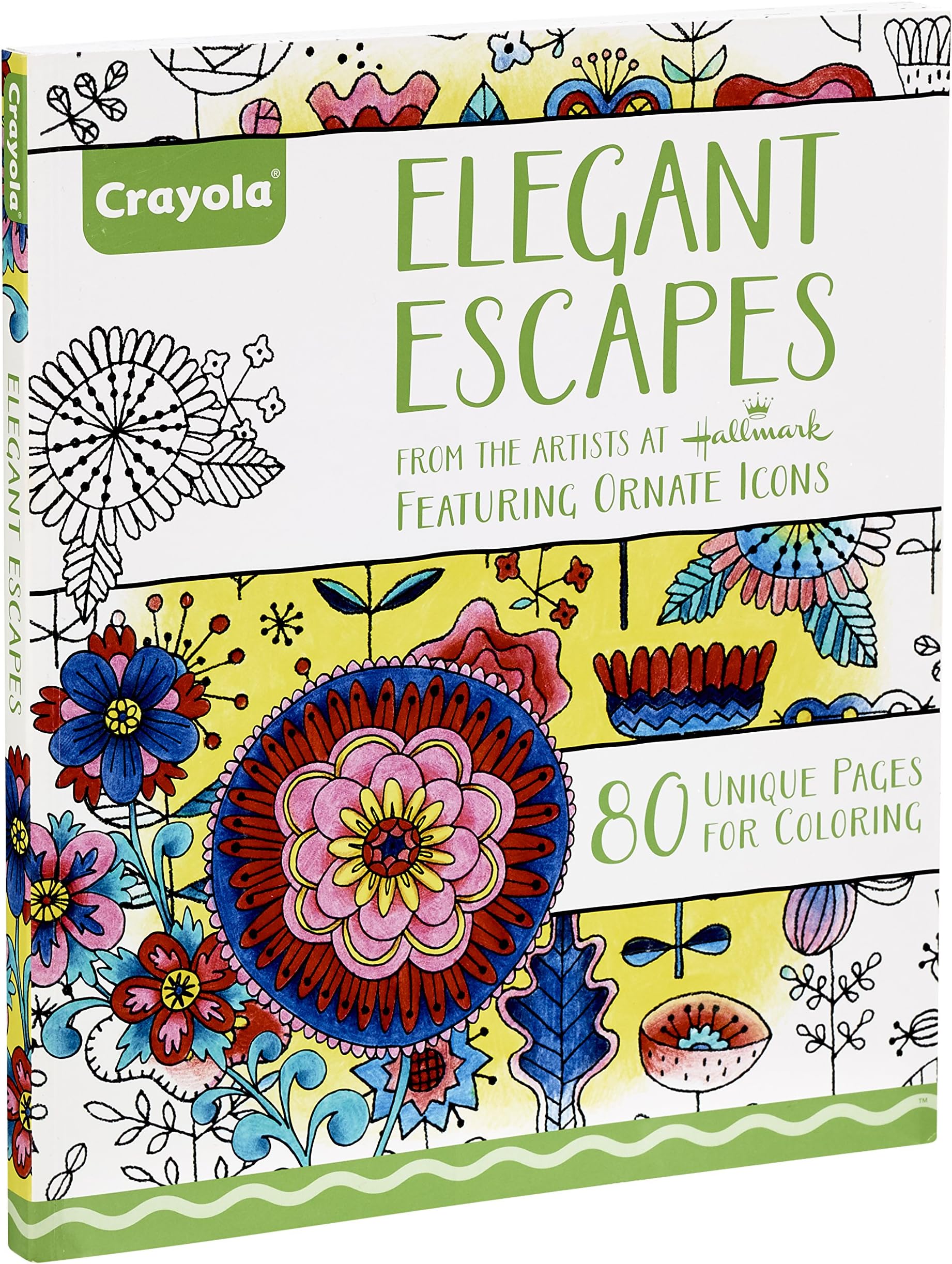 Amazon.com: Crayola Wildflower Coloring Book, 40 Premium Adult Coloring ...