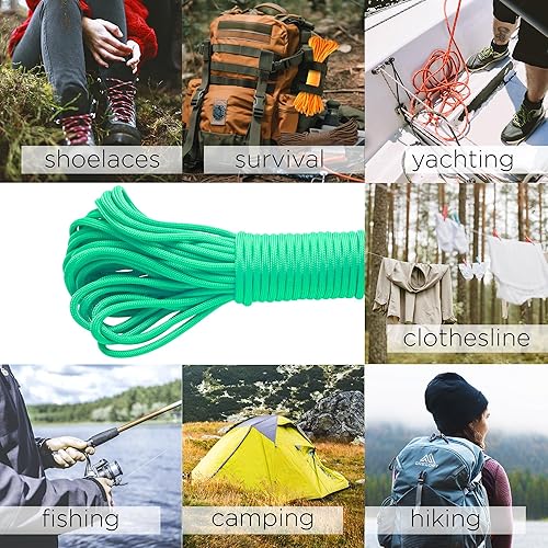 Vista 200 de TECEUM - Cuerda resistente 1000 de 1000 / 200 / 100 / 50 pies, más de 40 colores, cuerda para supervivencia y campamento, cuerda de nailon Patriot