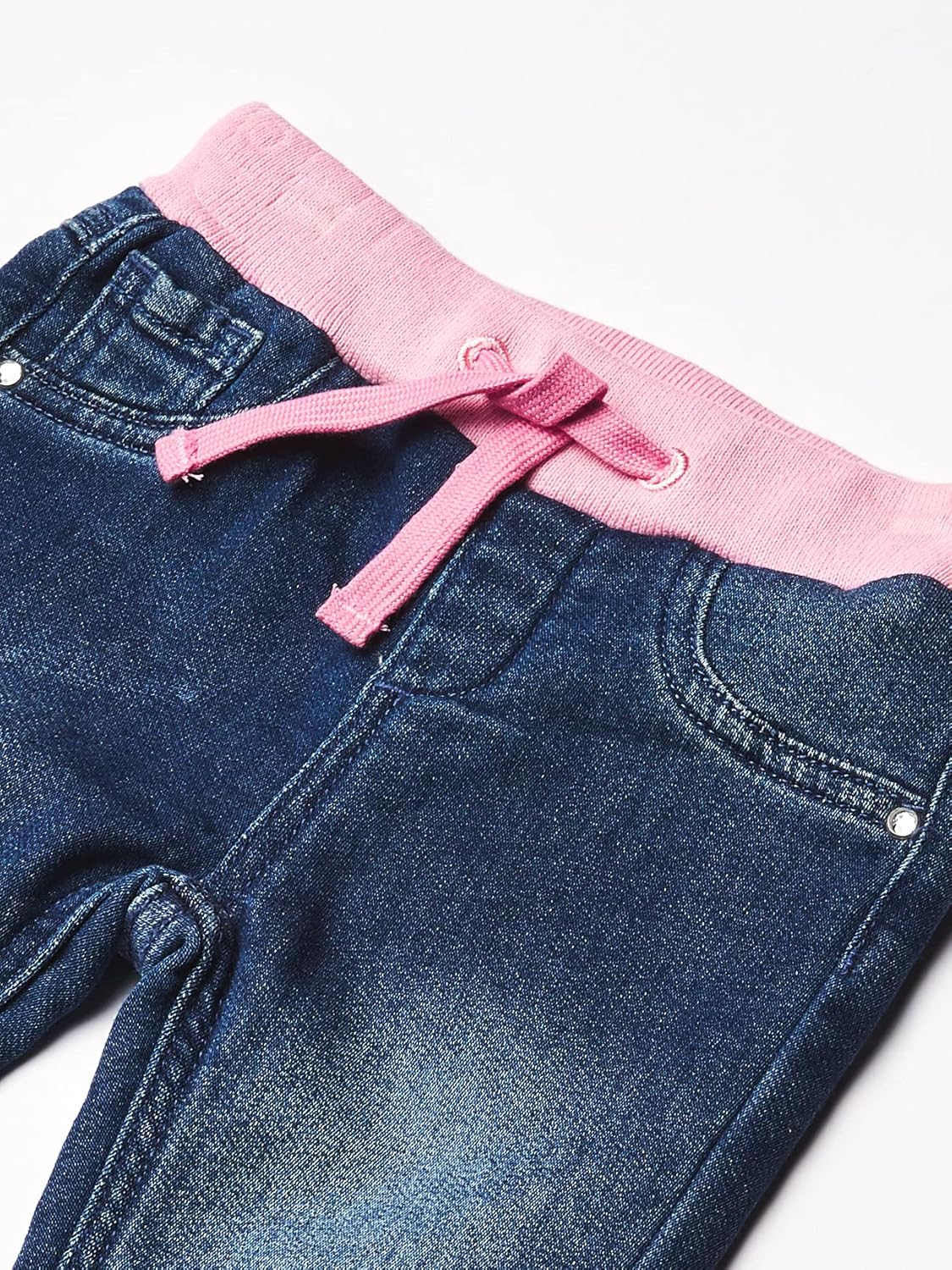 GUESS baby girls Knit Denim Pull on Jogger Jeans, Indigo Soft Wash, 6 Months US: Clothing, Shoes & Jewelry