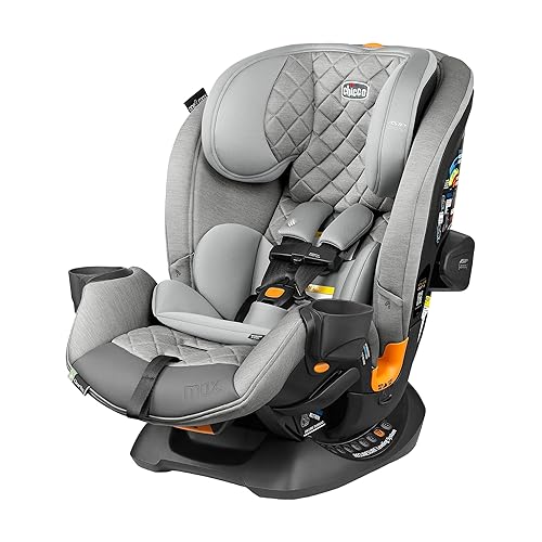 Chicco OneFit Max ClearTex - Asiento de automóvil todo en uno con instalación LeverLock, diseño delgado, asiento de automóvil convertible, asiento