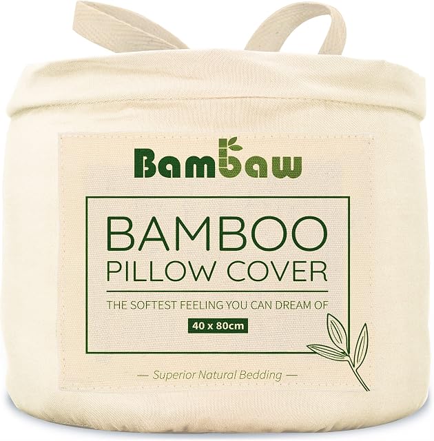 Ivory Beige Pillow Cases 2 Pack | Bamboo Pillowcase | Pillows 2 Pack Luxury | Bamboo Pillow Covers | Cooling Bedding For Night Sweats | Anti Allergy Bedding | Luxury Bed Linen | 40x80 | Bambaw