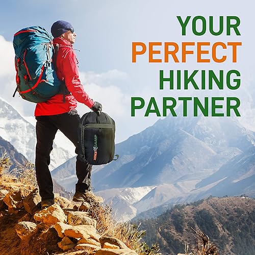 Miniatura 7 de SLSBCA.5 - Saco de dormir para mochileros, equipo de campamento, saco de dormir doble para adultos/adolescentes con 2 almohadas, saco de dormir