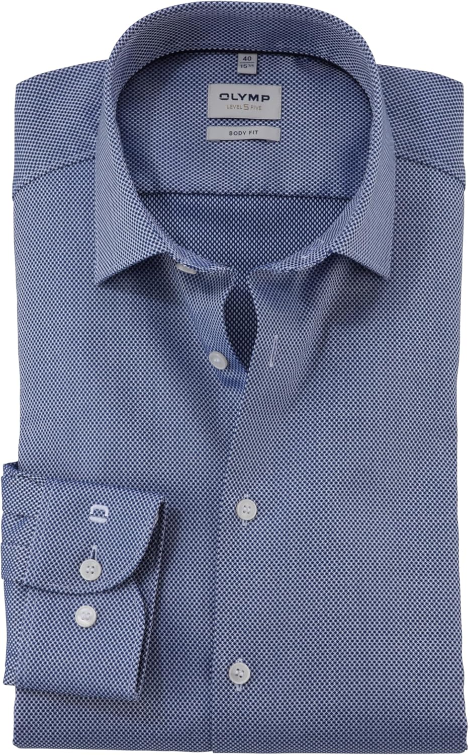 OLYMP Heren overhemd lange mouwen Level Five, Faux Uni,366 Level 5 Body