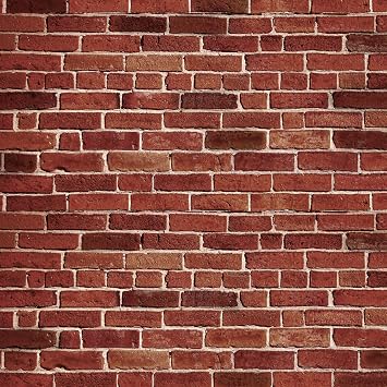 4 x 30ft Christmas Dark Red Brick Wall Backdrop Fireplace Background