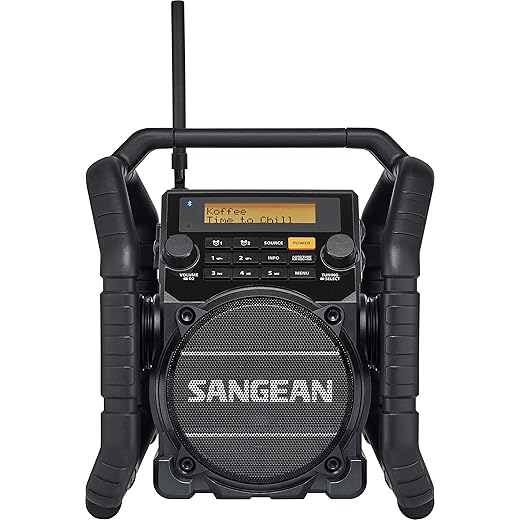 Sangean U-5 DBT Construction Radio – Black