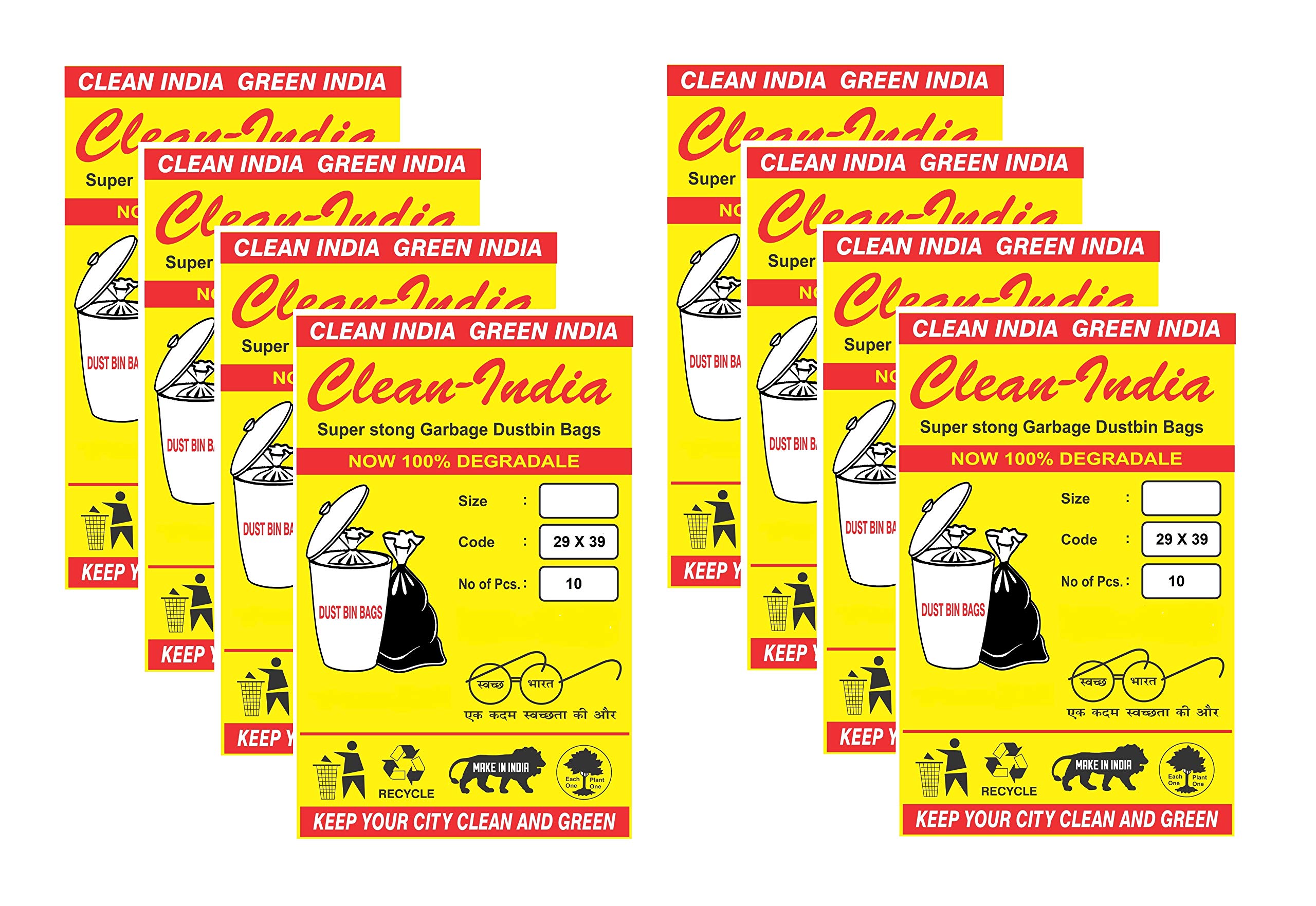 Clean India Garbage Bags - Medium Size -27