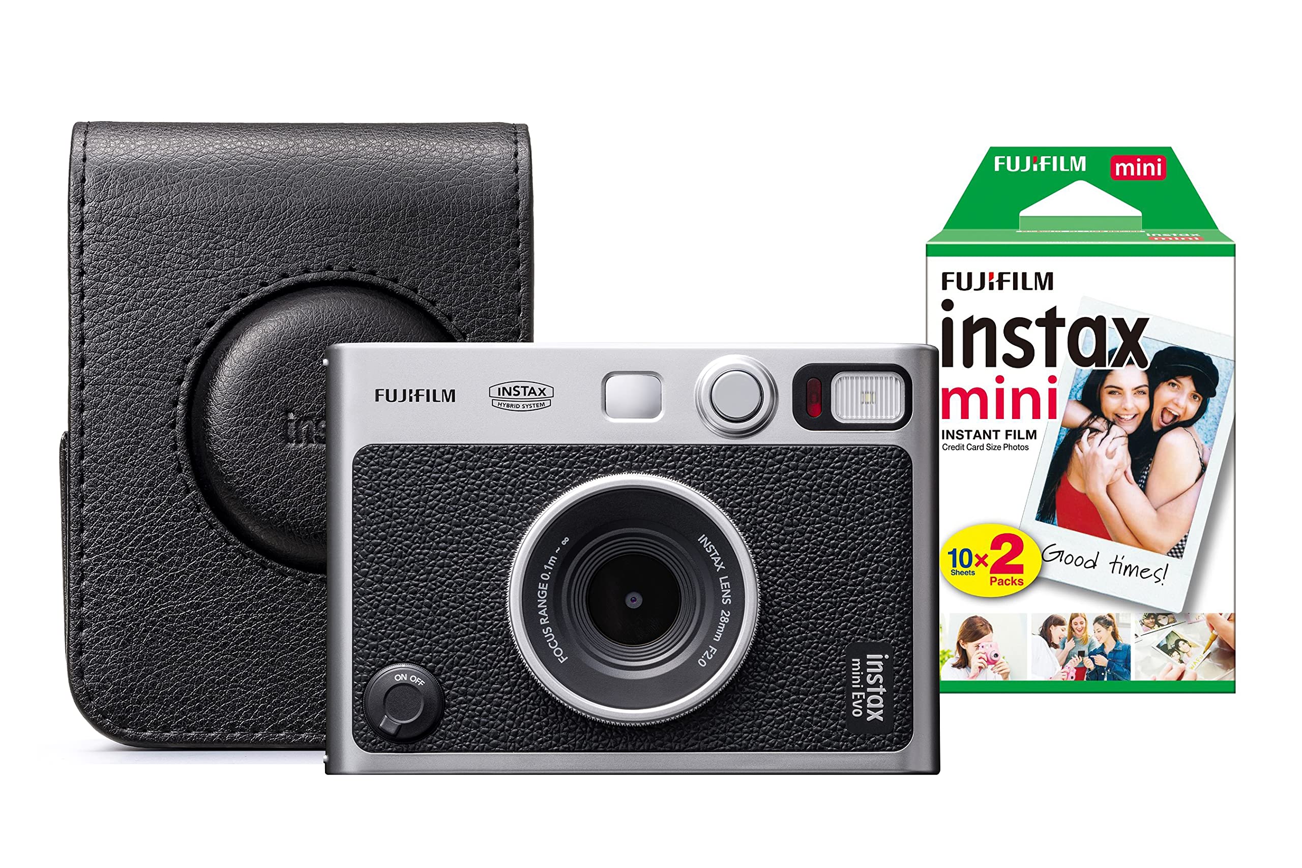 Fujifilm Black Instax Mini Evo Hybrid Instant Camera - Camera + 20 S