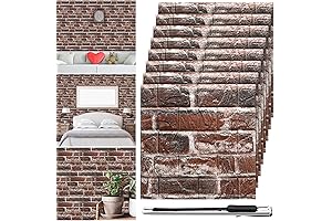 Tinlade 30 Pcs 3D Peel and Stick Brick Wall Panels