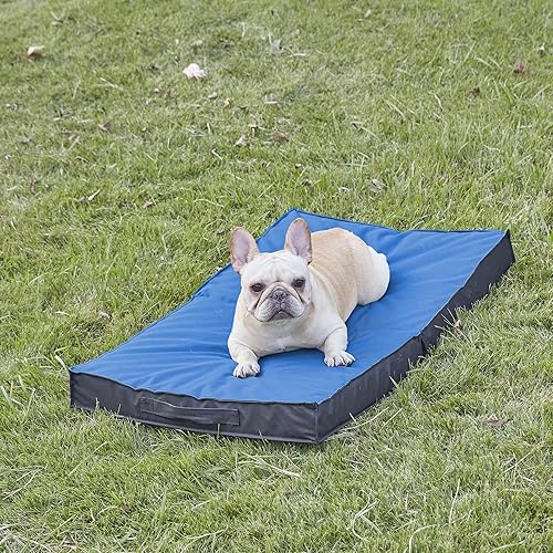 Miniatura 8 de Cama para perros grandes, impermeable y portátil con funda lavable, cama ortopédica plegable y refrescante para uso en exteriores e interiores, 35