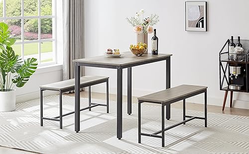 Miniatura 7 de 2 asientos suaves de poliuretano con respaldo y reposapiés, taburetes de altura de mostrador para apartamento, comedor, cocina o espacio pequeño,