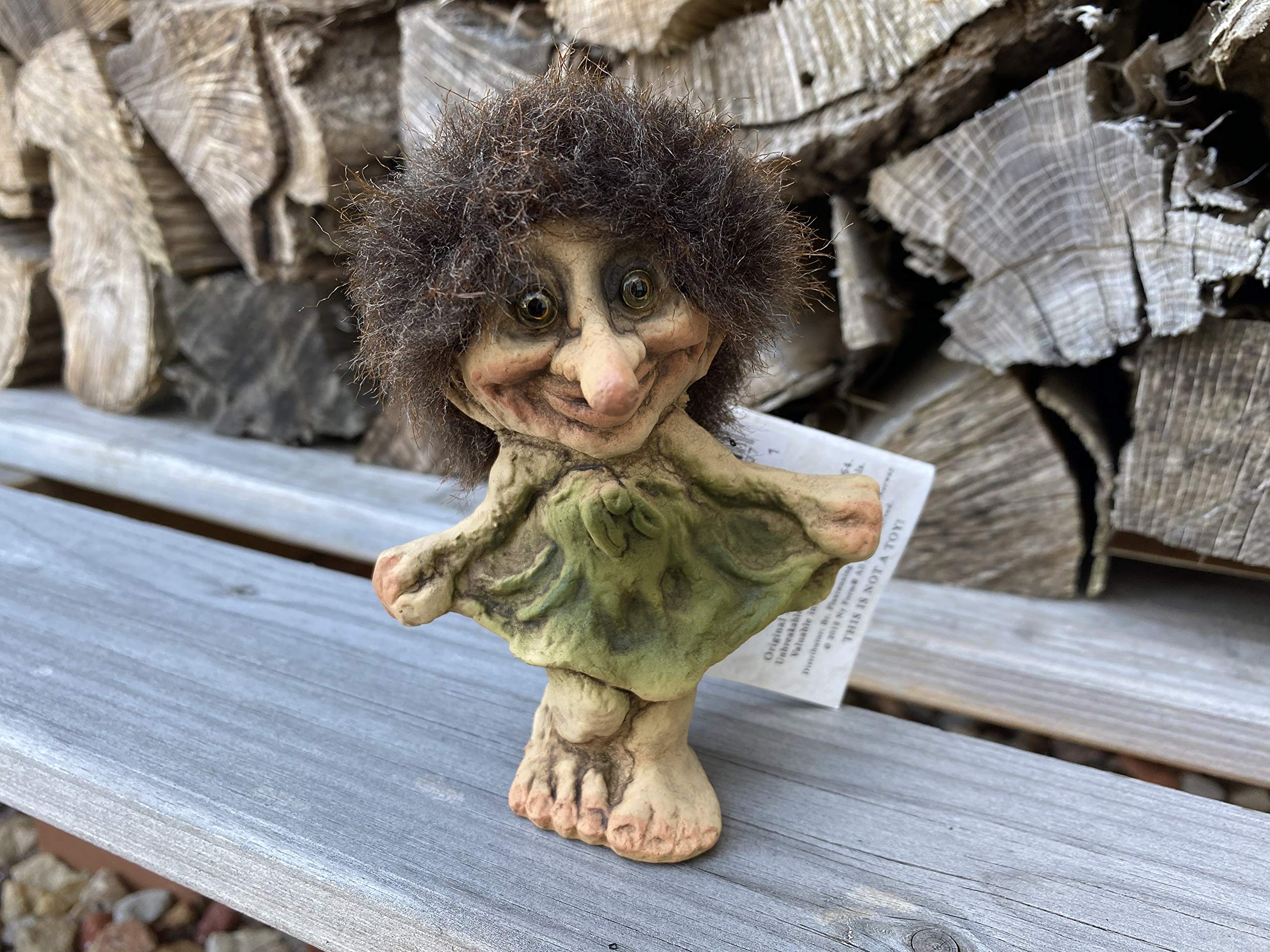 TROLL NYFORM 030 DANCING GIRL ORIGINALE COLLEZIONE NORVEGESE PORTAFORTUNA
