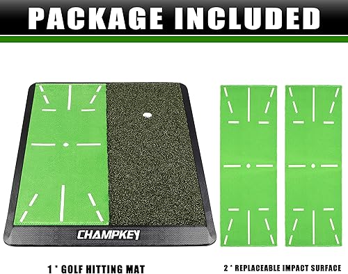 Miniatura 24 de CHAMPKEY Heavy-Duty Golf Hitting Mat - Swing Path Feedback Golf Practice Mat - Ideal for Indoor and Outdoor Training