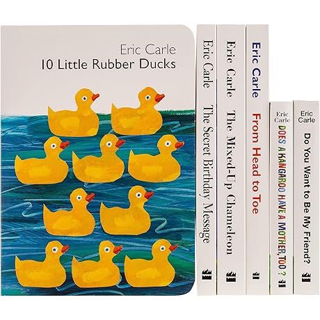 Eric Carle Six Classic Board Books Box Set: The Very Hungry Caterpillar,...