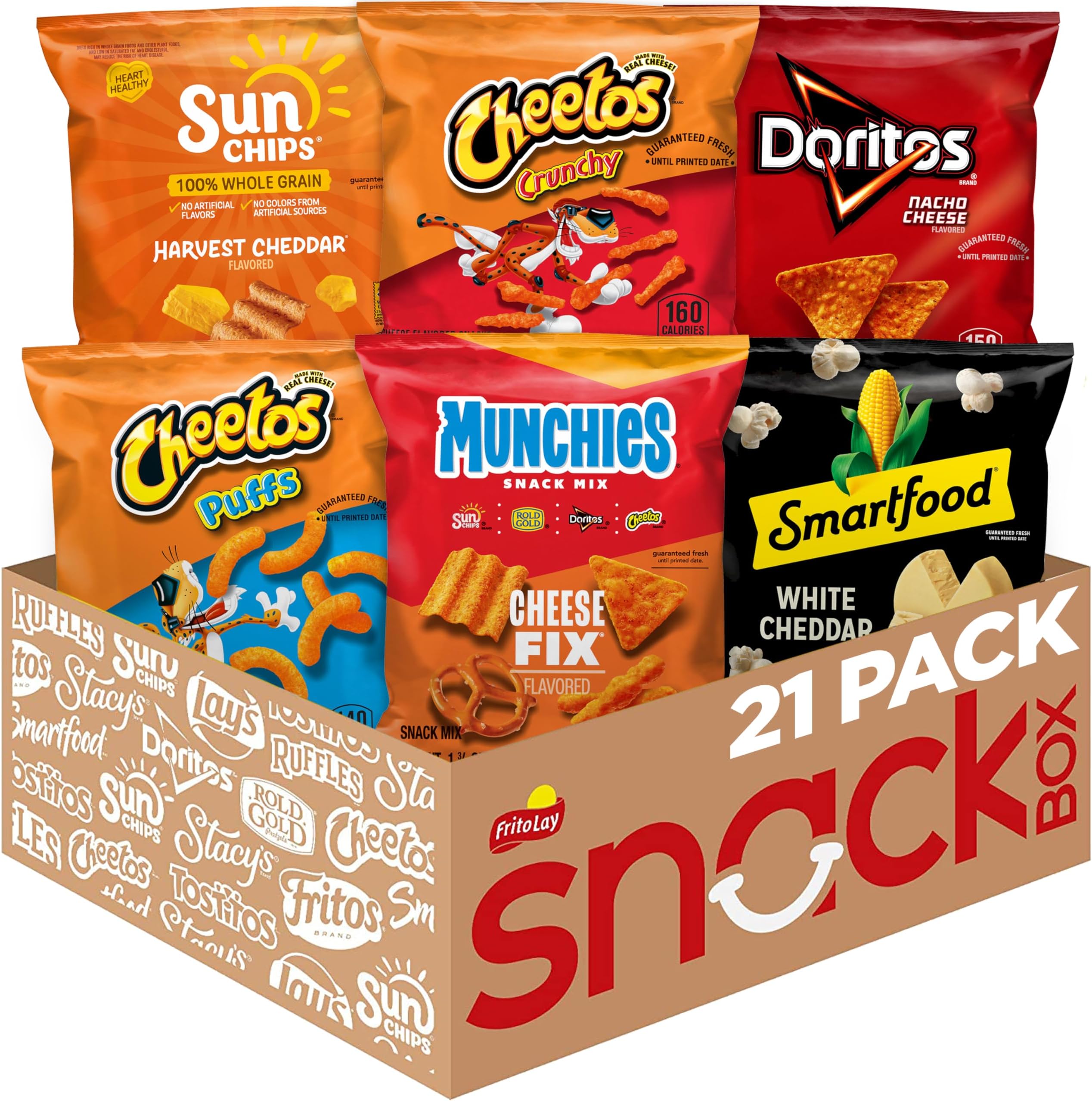 Frito-Lay Cheesy Mix Variety Pack (Pack of 21)