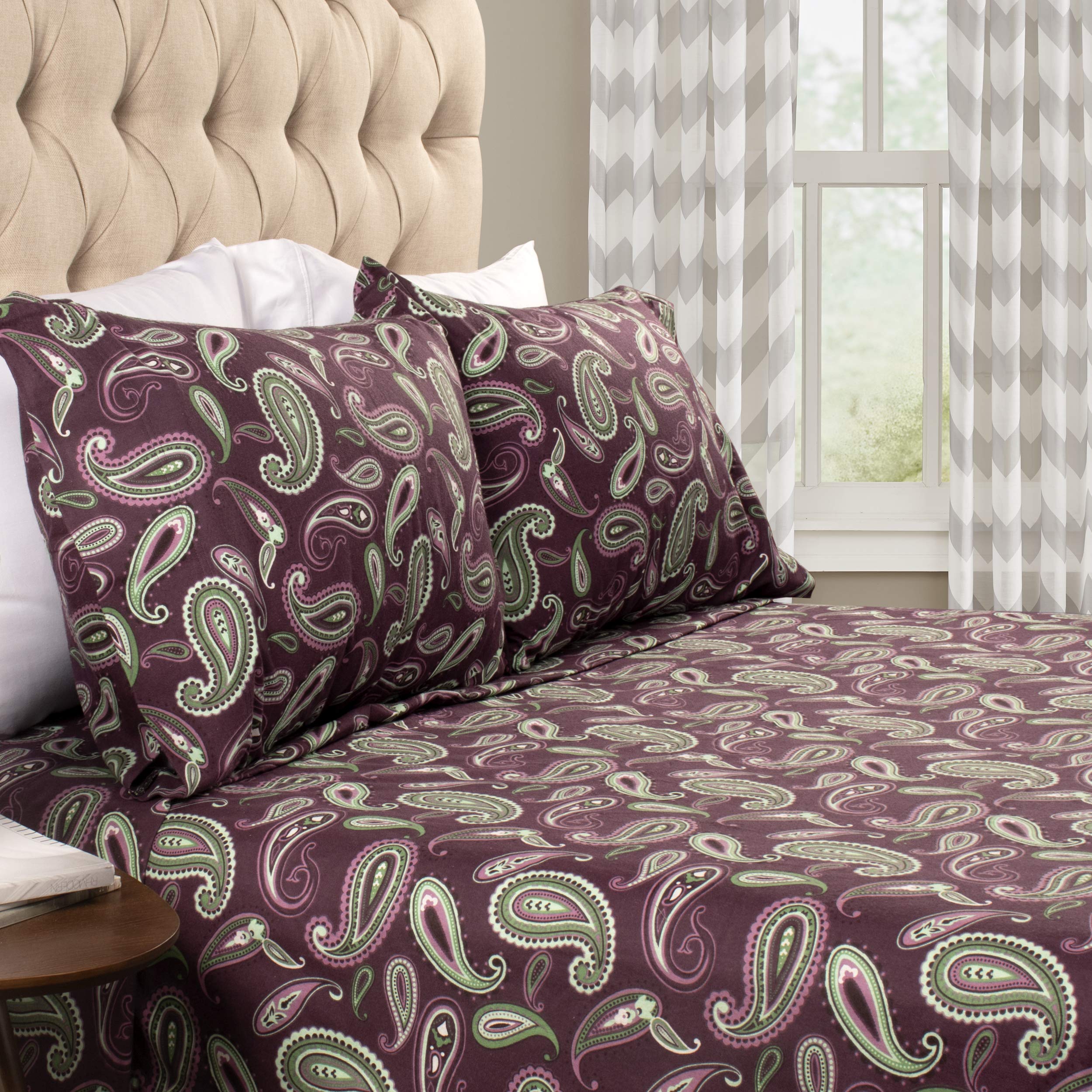 Home City, Bed Linen Set, Purple - Single