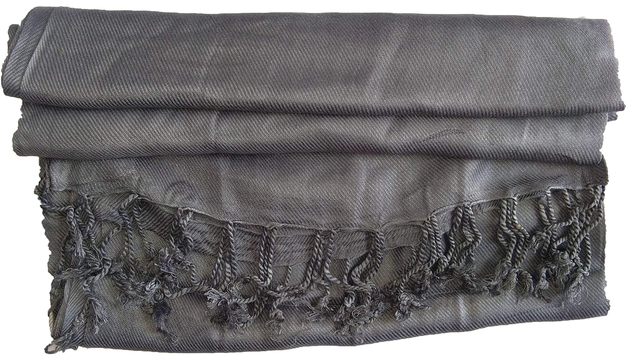 Kkrish Women Neck Scarf Plain Soft Stole With Fringe's, Hijab Wrap-image-7