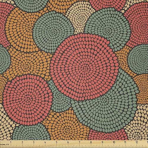 Vista 13 de Lunarable The Yard, tela de dulces de la yarda, deliciosos macarrones, magdalenas, magdalenas, azúcar, sabroso, delicioso, acuarela, tela