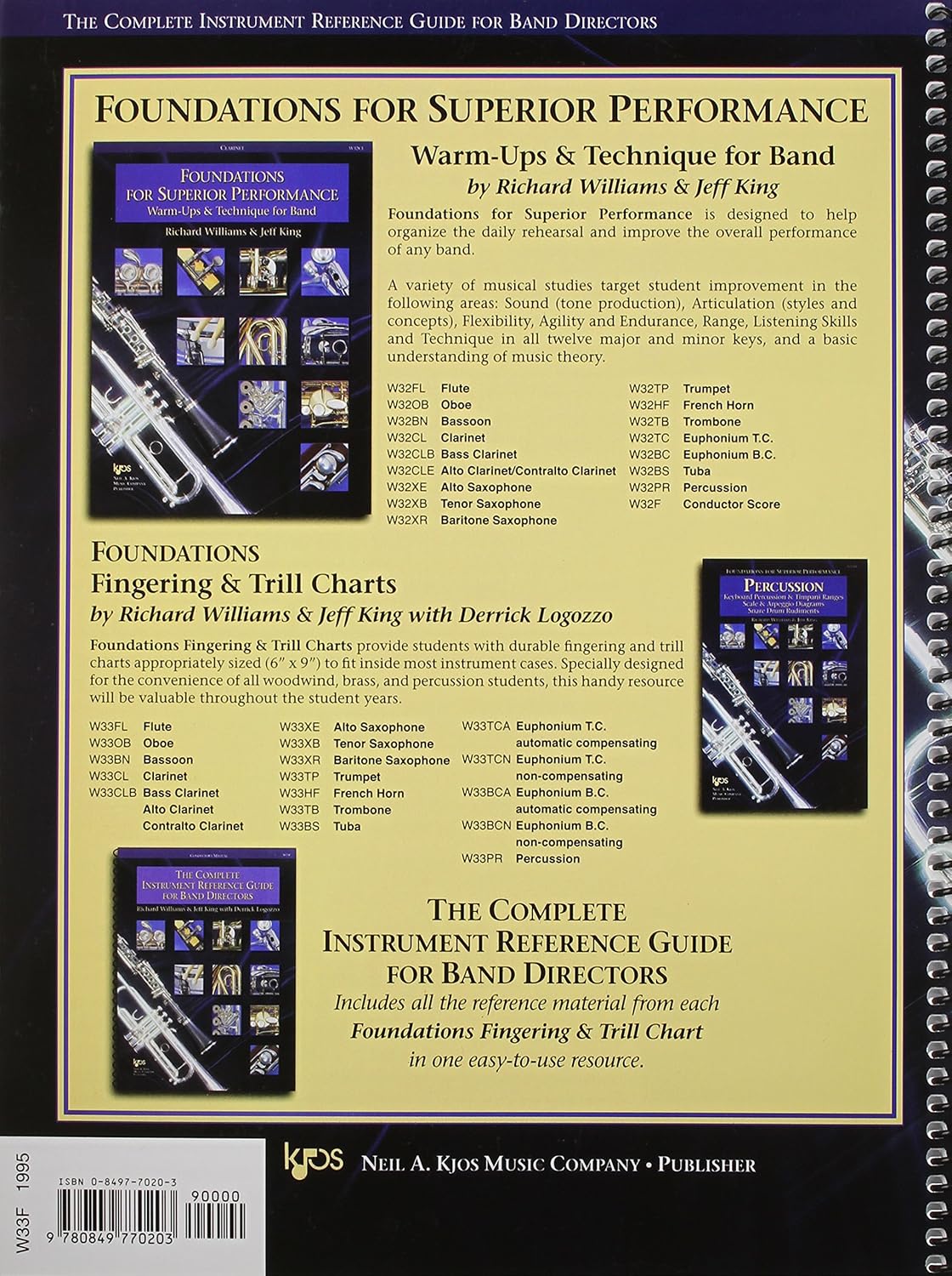 Complete Instrument Reference Guide for Band Directors: Conductor's Manual
