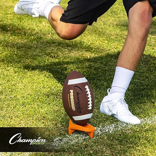 Miniatura 32 de Champion Sports Premium Football Kicking Tee for Kickoff Practice - Ball Holder Tees for Footballs - Kicking Block and Accessories for Adults, Kids