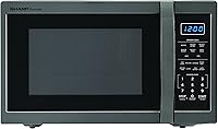 Vista 9 de SHARP Horno microondas para encimera con plato giratorio extraíble de 12.4 pulgadas, 1100 vatios, 1.4 pies cúbicos, color negro