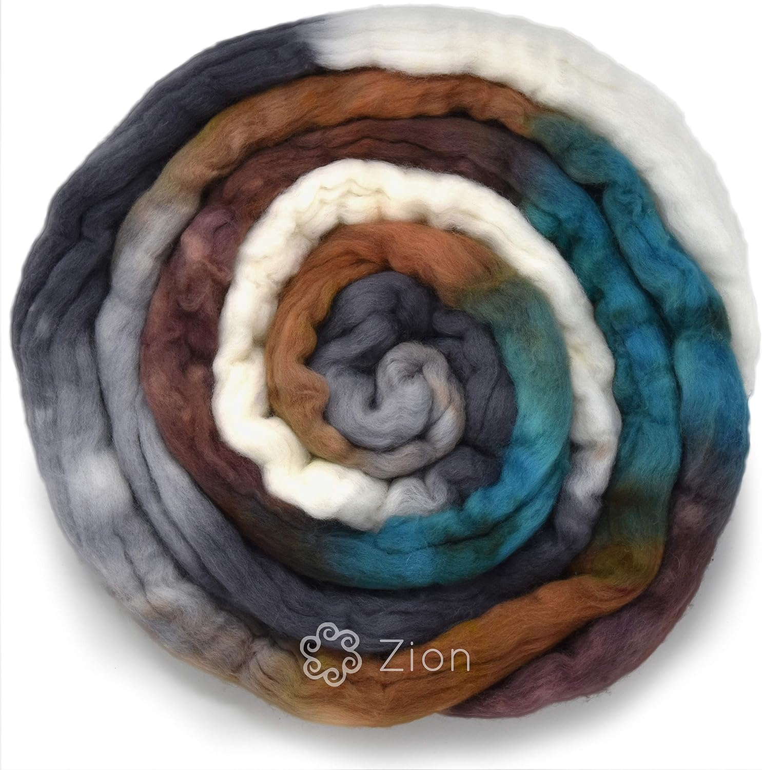 Living Dreams Yarn Double DIP - Colorful Artisan Wool Roving for Spinning and Felting. Skillfully Hand Dyed in USA. Colors Inspired by The Beauty of Natural Landscapes, Zion