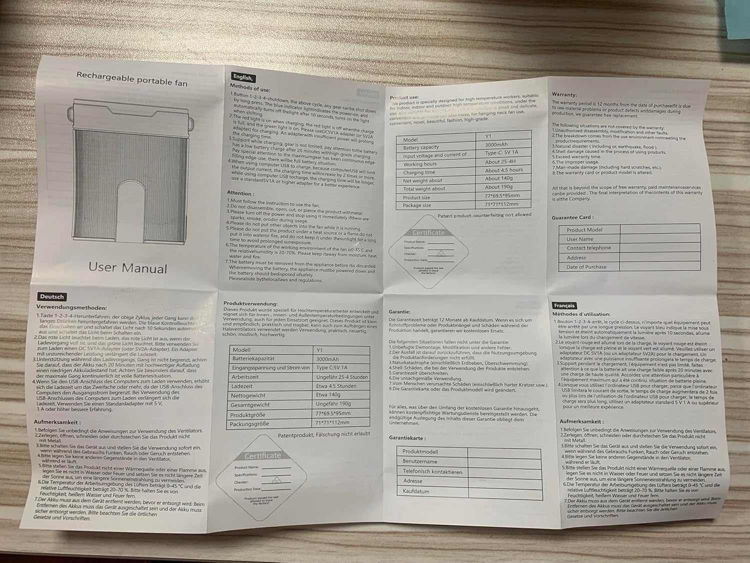 COZOME Portable Waist/Neck Fan, Rechargeable 3000mAh Battery 25H Runtime, 6600RPM Turbo Dual Clip, 4 Speeds Adjustable Hands-Free Belt Fan for Hiking,Outdoor,Jobsite,Personal Cooling Fan Summer Gift 10 91FDfvQ1L L. AC SL1500