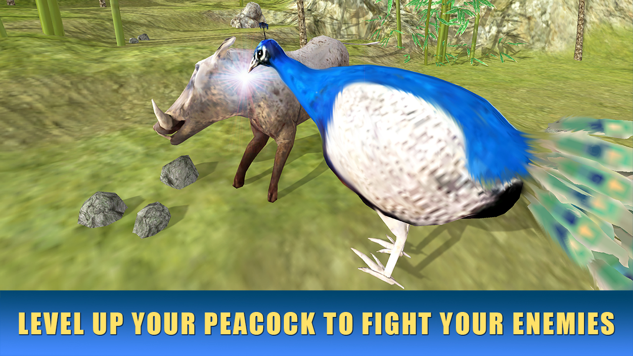 Peacock Life Simulator 3D Bird Survival Game Peafowl Animal Fighting
