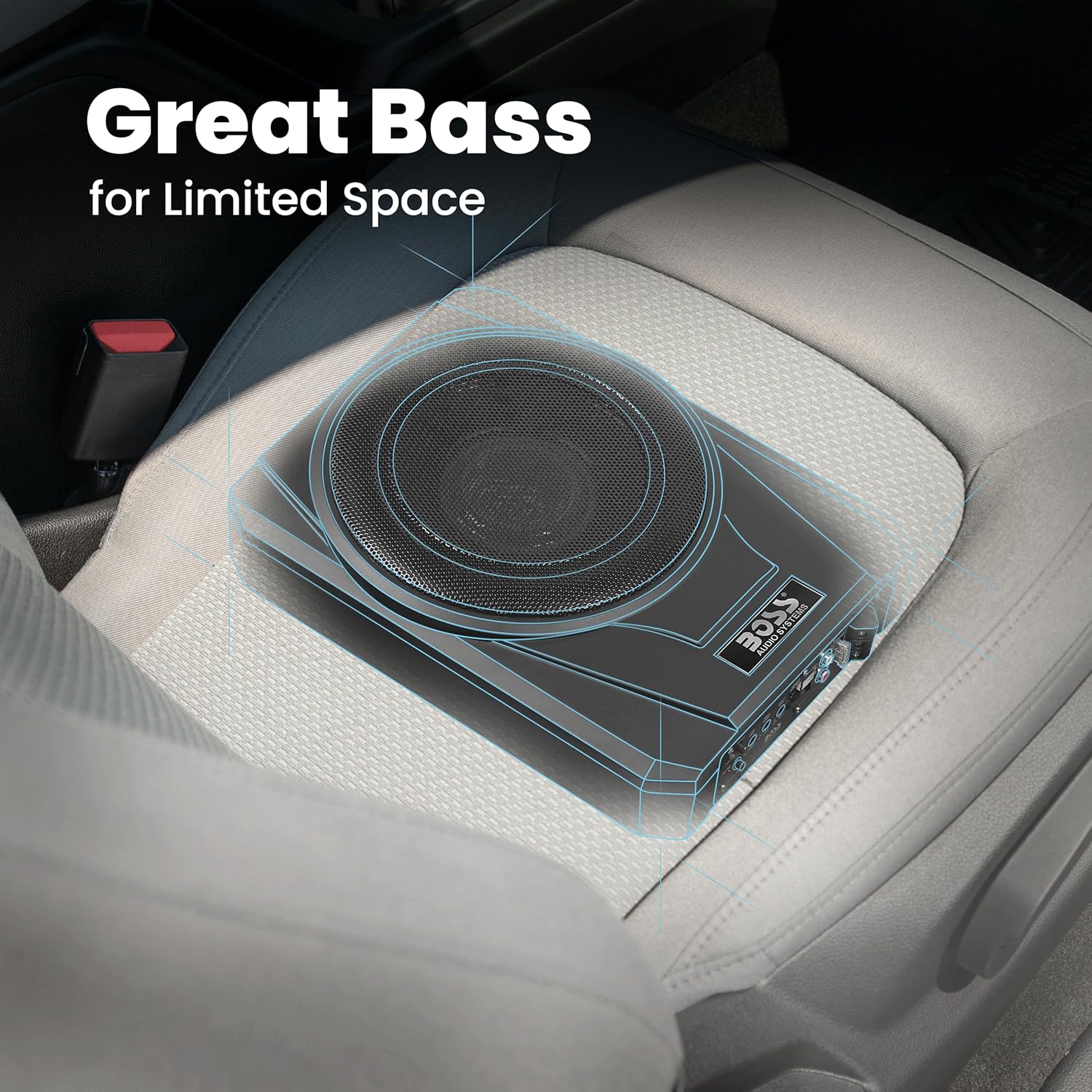 BOSS BASS8 Inch Under Seat Powered Car Subwoofer Algeria Ubuy