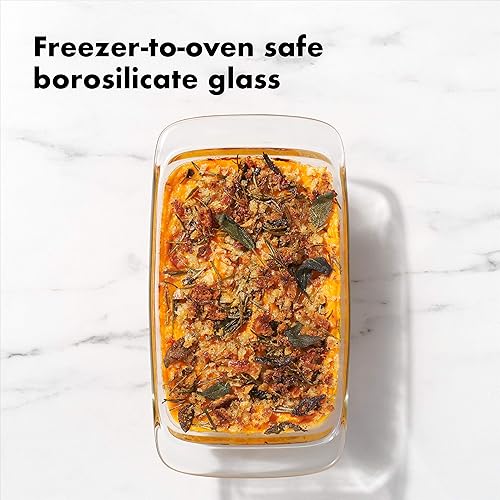 Miniatura 4 de OXO Good Grips - Bandeja de cristal segura para usar desde el congelador al horno, Loaf Pan with Lid, talla única , Not Applicable