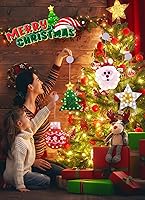 Vista 2 de Luces de decoración de ventana de Navidad, silueta de ventana de Navidad, letrero iluminado, luces de ventana a pilas con gancho de ventosa