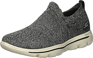 Skechers Women's GO Walk Evolution Ultra 15725 Sneaker, Black/Gray, 10 M US