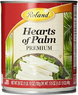 Roland Foods Canned Premium Hearts of Palm, Specialty Imported Food, 28-Ounce Can