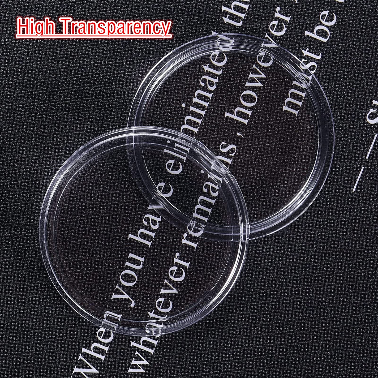 JNG 100pcs 17-30 Mm Capsules De Monnaie Commémorative Collection Boîte